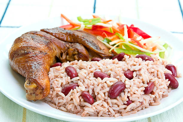istock Jerk Chicken with Rice - Caribbean Style 179288324