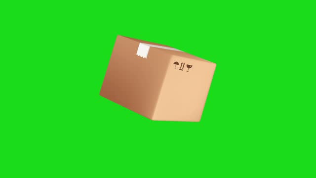 3D Returns box Icon of nice animated with Transparent Background