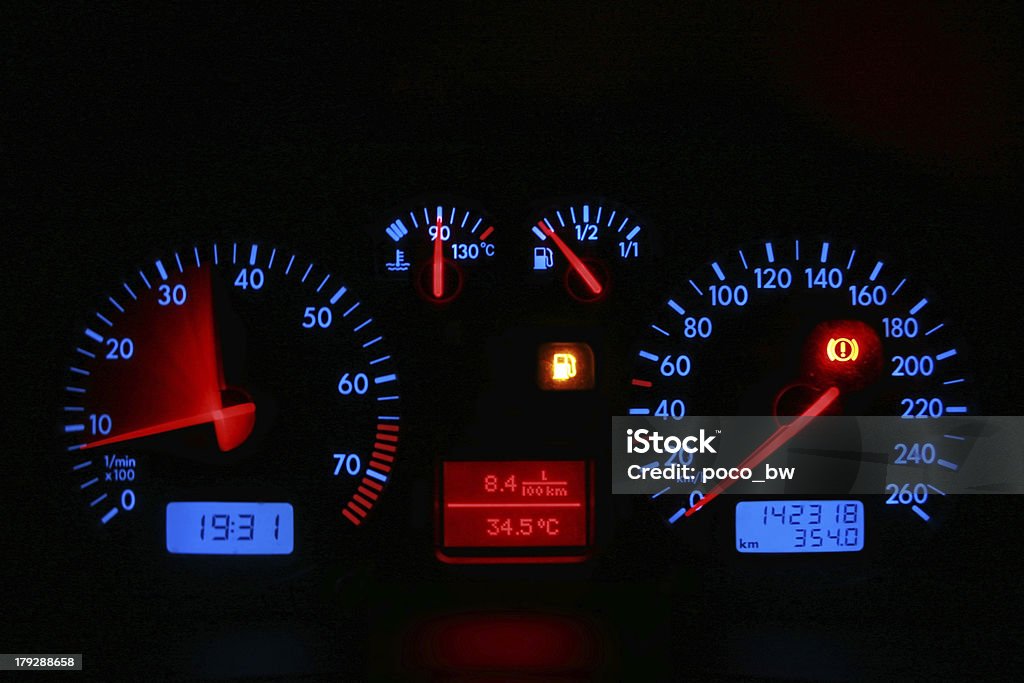 Auto dashboard - Lizenzfrei Anzeigeinstrument Stock-Foto