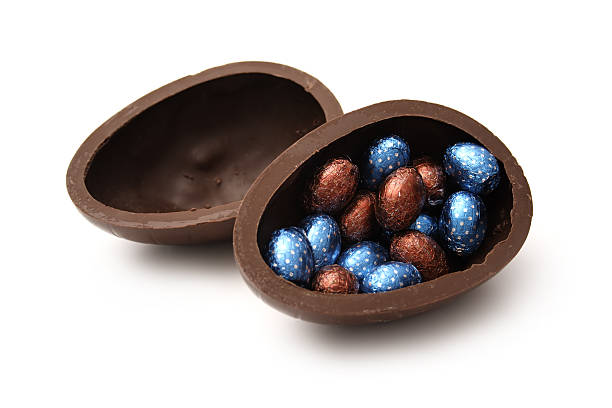 Chocolate Eggs stock photo