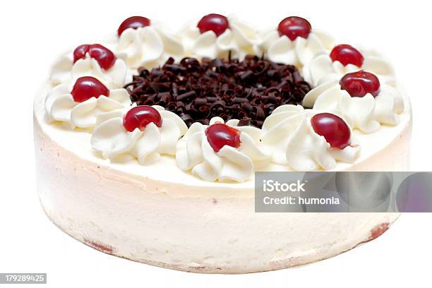 Whipped Cream Cake Stock Photo - Download Image Now - Cake, Candied Fruit, Candy