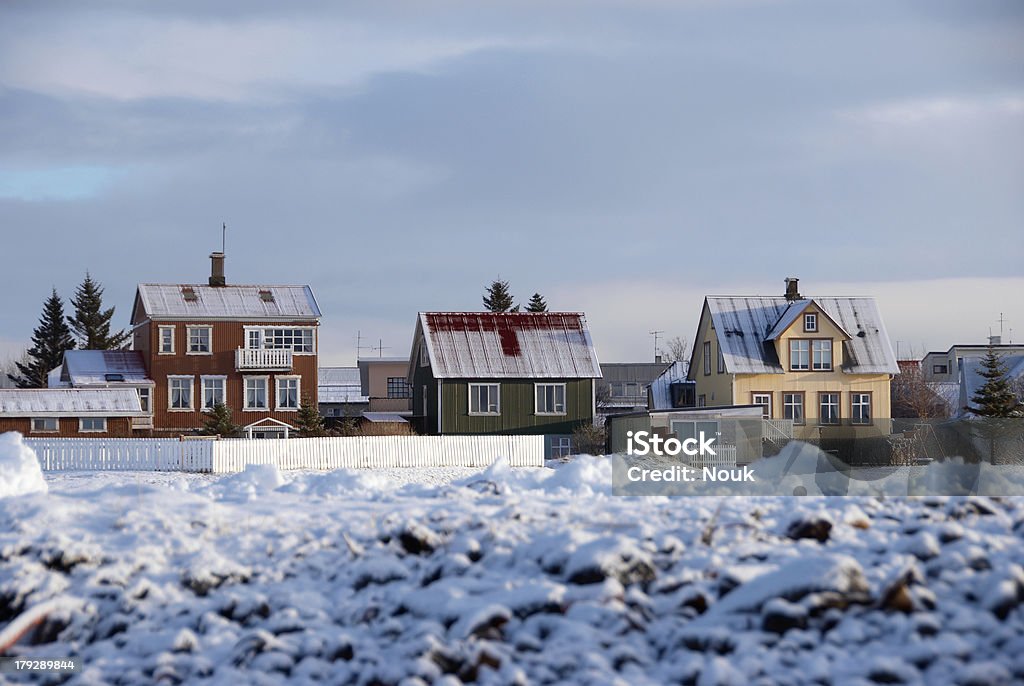 아이슬란드 왜고너의 주택 - 로열티 프리 0명 스톡 사진