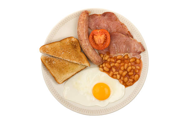istock Sausage bacon egg tomato beans and toast 179289869