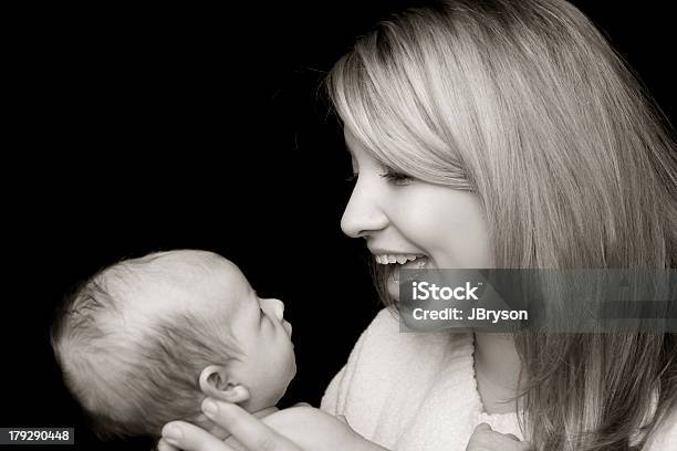Mother And Baby Communication Stock Photo - Download Image Now - Adult, Affectionate, Baby - Human Age