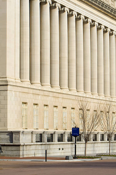 istock Facade of Treasury Building Washington DC, Columns in Row 179290463