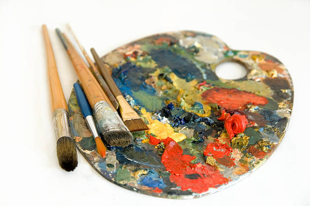 istock Oil colors palette 179290546