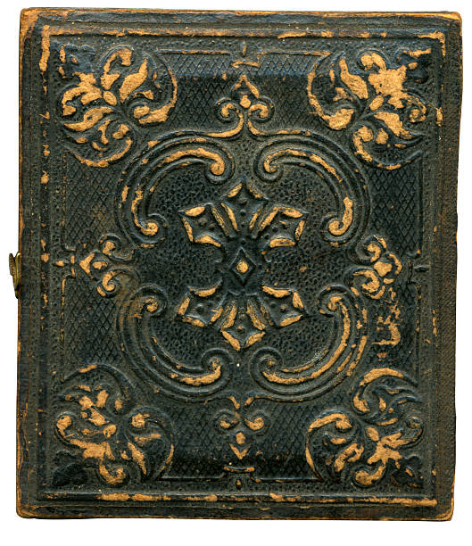 istock Antique back of 1850 ish tintype frame. 179290818