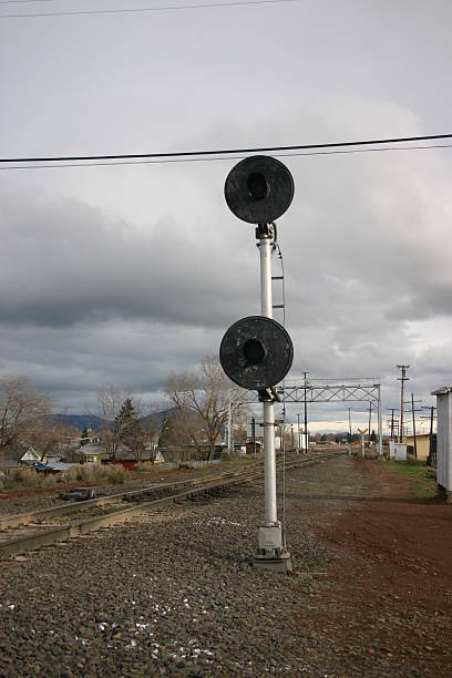 Train Lights stock photo