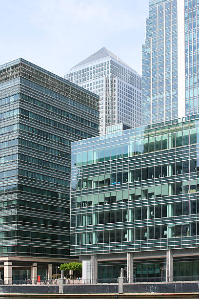 Corporate buildings stock photo
