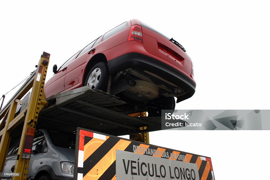 Double decked - Semi truck Isolated double decked - Semi truck.See my miscellaneous images serie by clicking on the image below: Car Transporter Stock Photo