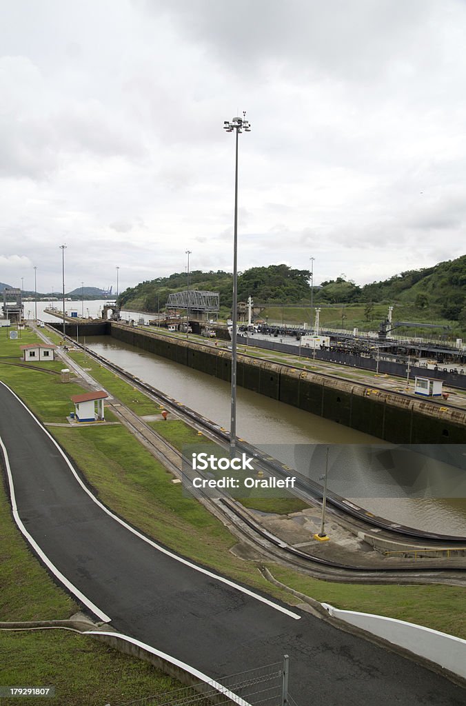 Eclusas de Miraflores do Canal do Panamá, - Foto de stock de Canal royalty-free