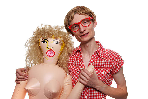 Me and my girlfriend more adventures of a nerd: blow up doll stock pictures, royalty-free photos & images