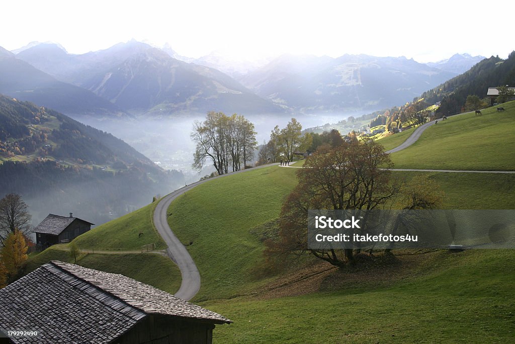 Österreich Silbertal valley und die Berge - Lizenzfrei Herbst Stock-Foto