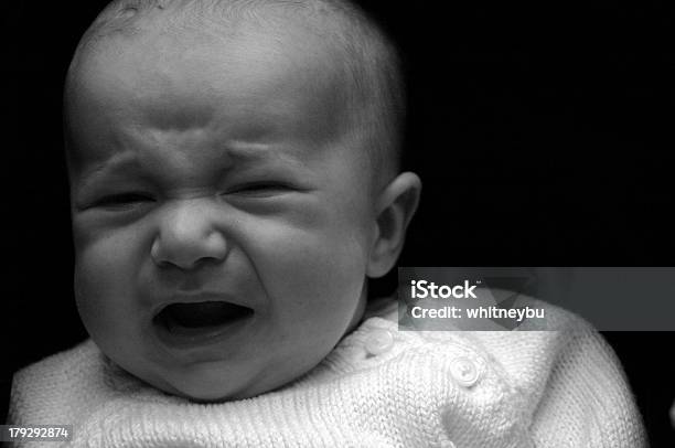 Baby In Distress Stock Photo - Download Image Now - Baby - Human Age, Black Color, Crying