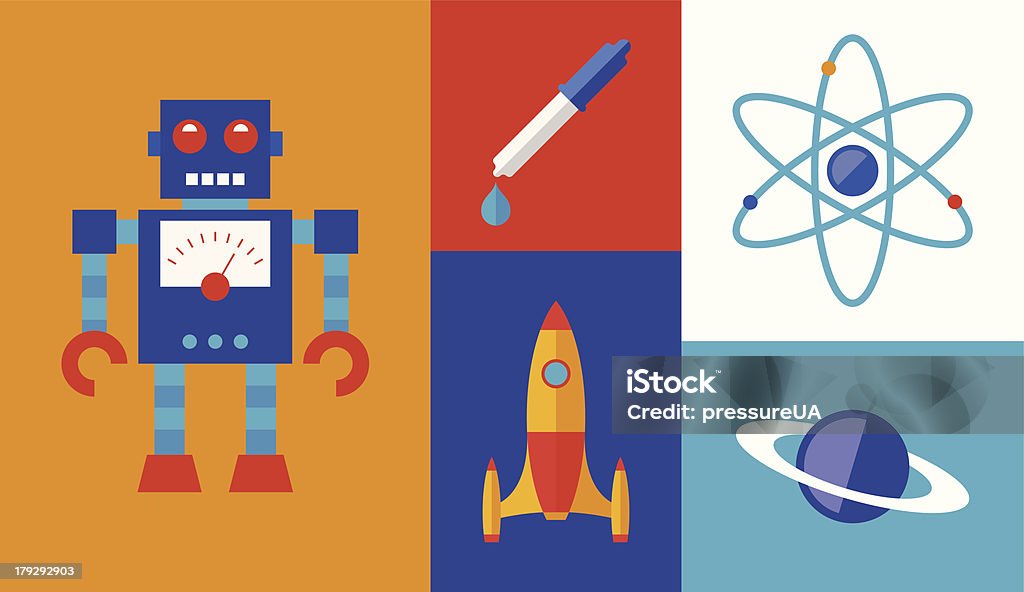 Rocketscience Visual Rocket Science Vector Symbols Stock Illustration - Download Image Now ...