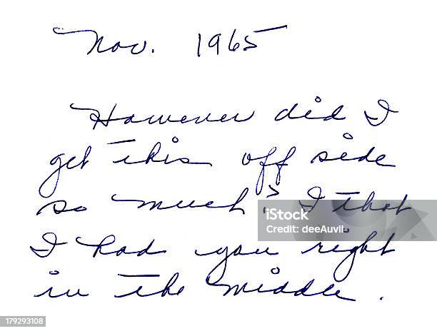 Notes From 1965 Stock Photo - Download Image Now - Handwriting, 1960-1969, Arts Culture and Entertainment