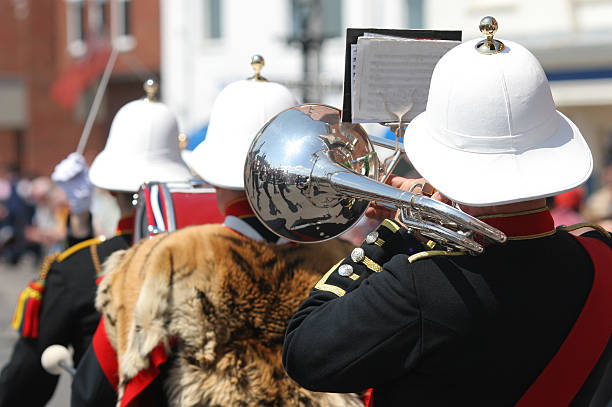 military band - royal marines stock-fotos und bilder