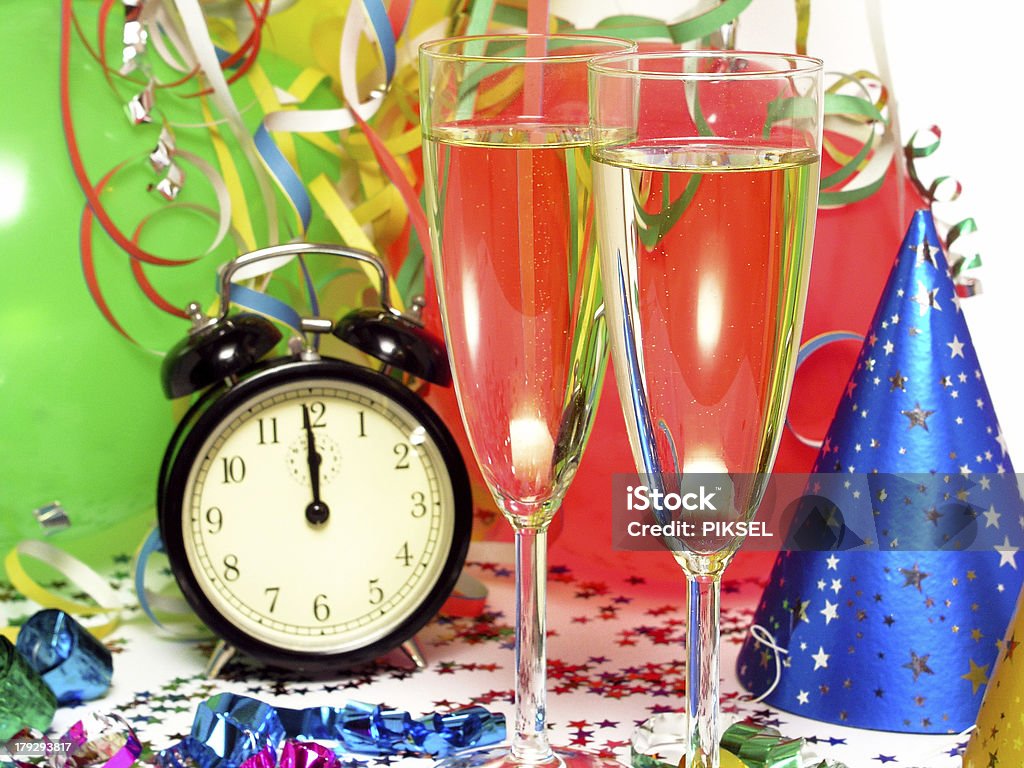 Véspera de Ano Novo-meia-noite - Foto de stock de 12 Horas royalty-free