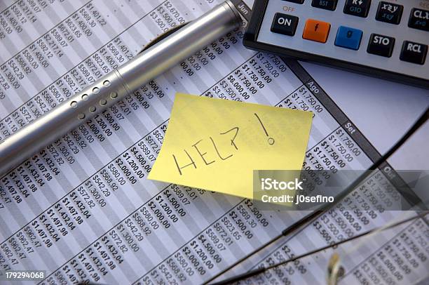 Financial Difficulty Stock Photo - Download Image Now - Spreadsheet, Complexity, Currency