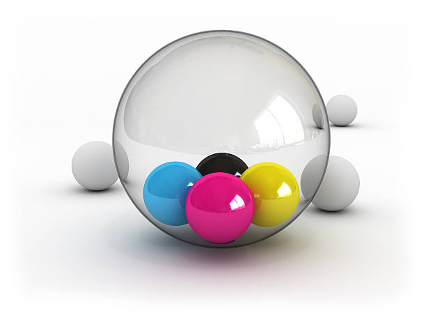 istock CMYK balls in glass sphere 179294843