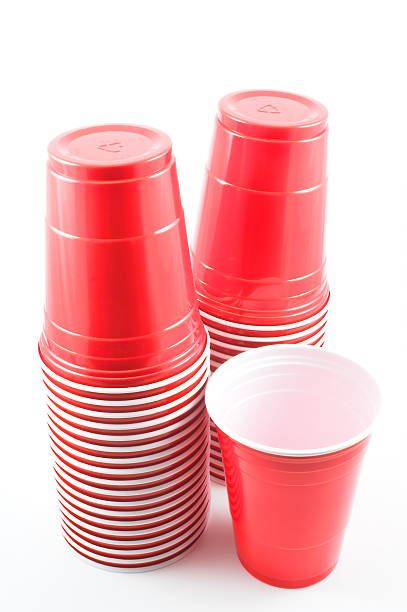 Plastic Cups stock photo