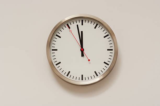 Two Minutes to Twelve stock photo