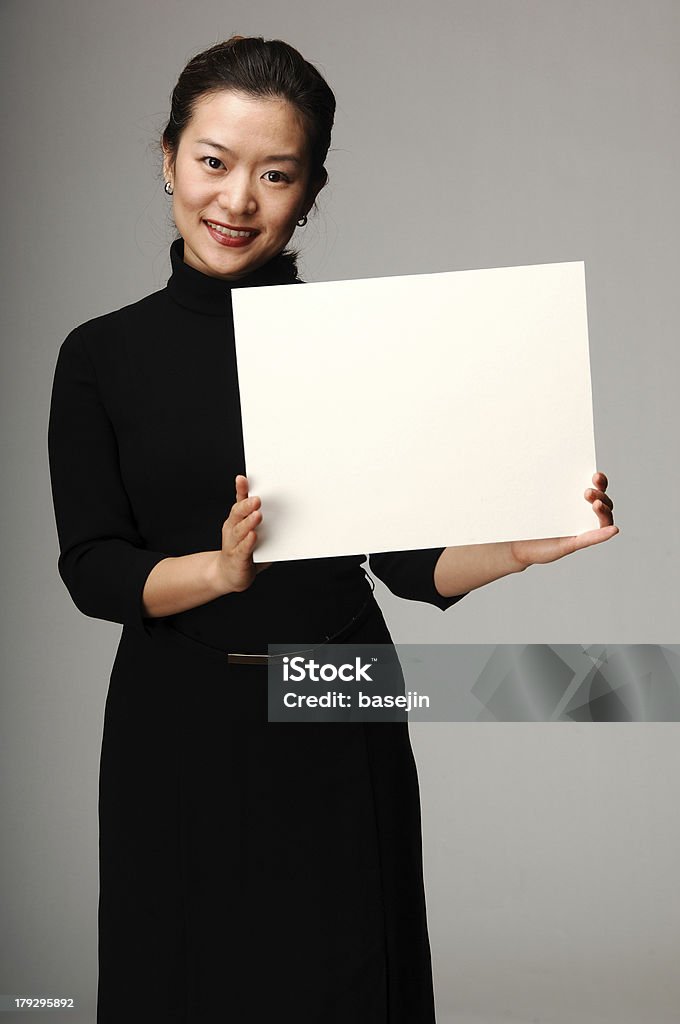 Mujer con panel - Foto de stock de Adulto libre de derechos