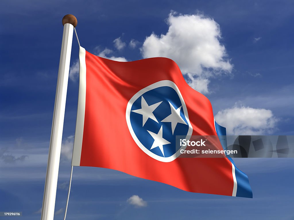 Bandera de Tennessee (con trazado de recorte - Foto de stock de Aire libre libre de derechos