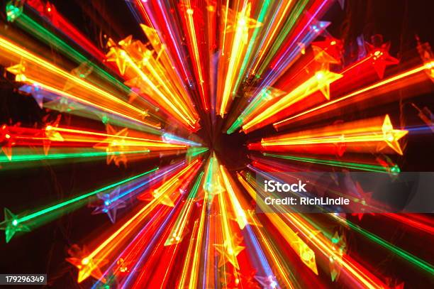 Abstract Christmas Lights Stock Photo - Download Image Now - Abstract, Backgrounds, Black Background