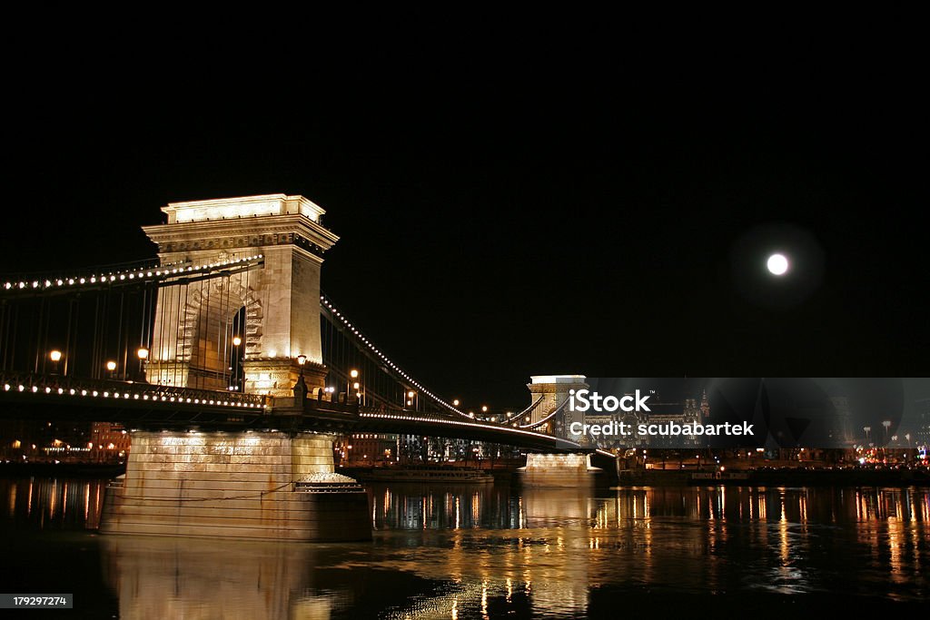 Puente de cadena széchenyi - Foto de stock de Agua libre de derechos