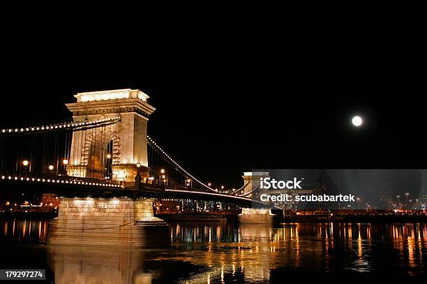 Szechenyi Chain Bridge - zdjęcia stockowe i więcej obrazów Budapeszt - Budapeszt, Europa - Lokalizacja geograficzna, Fotografika