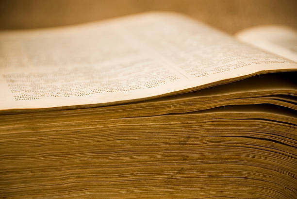 istock Yellowing pages of an ancient book 179297469
