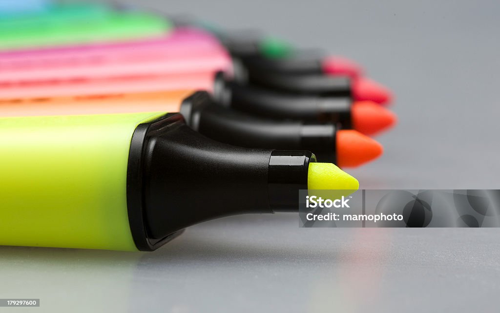 Markers Last week in my studio Highlighter Stock Photo