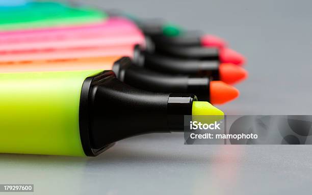 Markers Stock Photo - Download Image Now - Highlighter, Felt Tip Pen, At The Edge Of