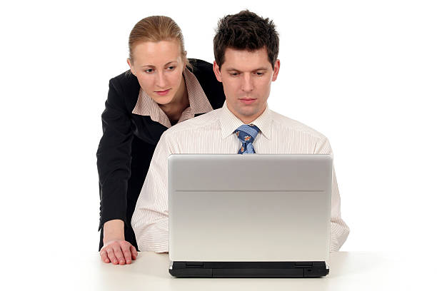 istock Business couple working on laptop 179298119