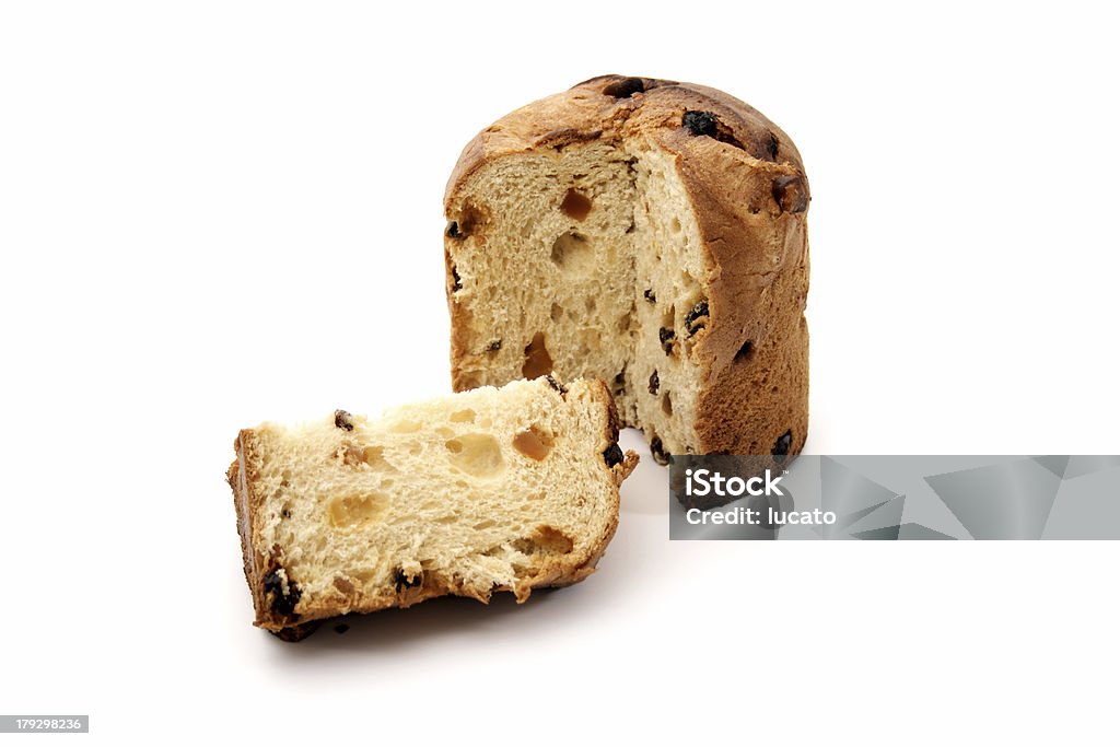 Corte panettone - Foto de stock de Fondo blanco libre de derechos