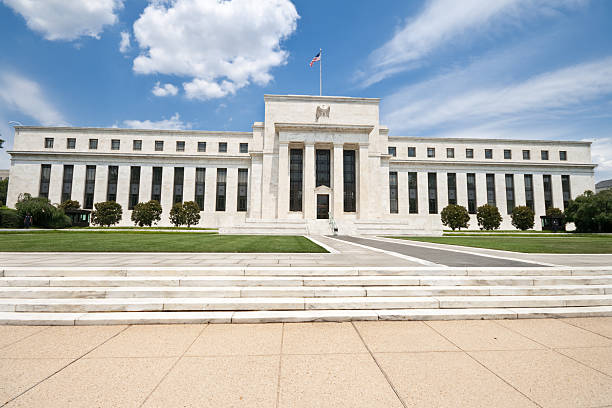 istock Federal Reserve Building Washington DC, Wide Angle, Blue Sky 179298447