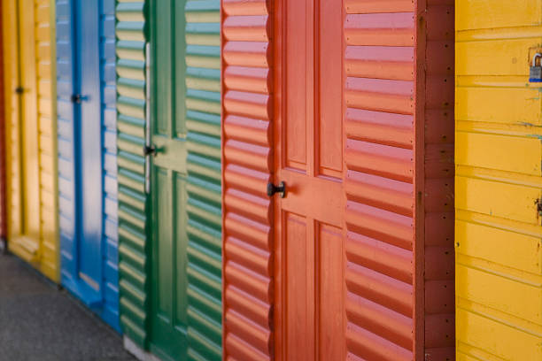 istock Colourfull painted beach huts at Whitby 179298947