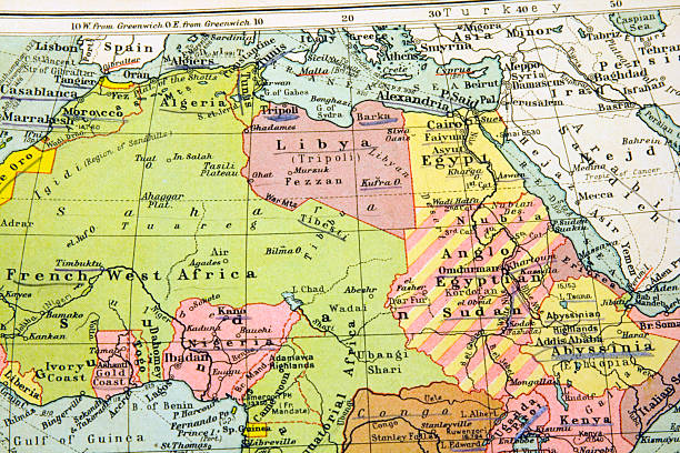 istock Old Map of North Africa - Egypt 179299283
