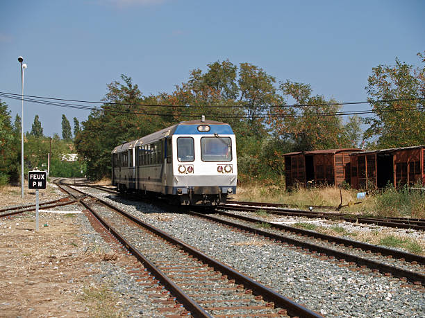Athens Greece has very futuristic city trains.