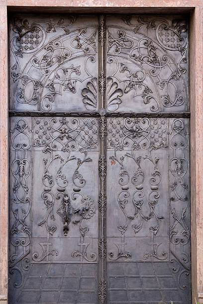 istock Metal door decoration 179300037
