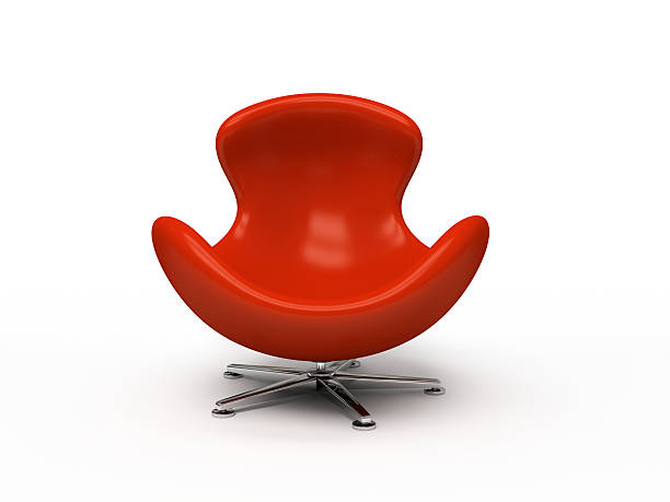 istock Leather red armchair isolated on white background 3d rendering 179300068