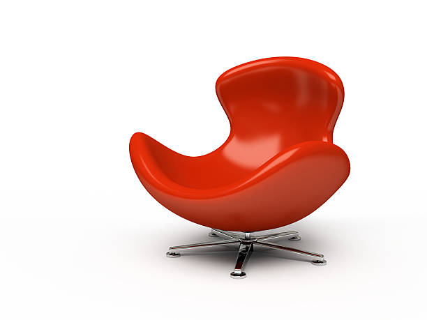 istock Leather red armchair isolated on white background 179300071