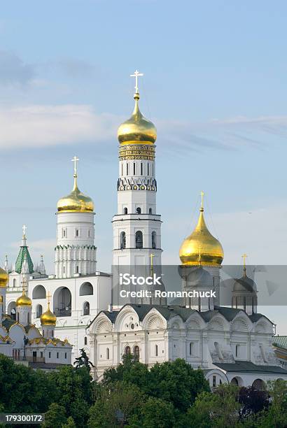 Mosteiro De Moscou Kremlin - Fotografias de stock e mais imagens de Arquitetura - Arquitetura, Capitais internacionais, Capitel