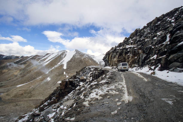 istock driving at Kardung La pass Ladakh India 1793006047