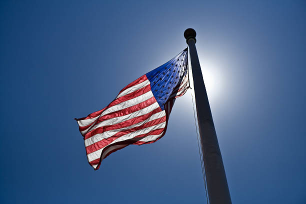 Bandera estadounidense - foto de stock