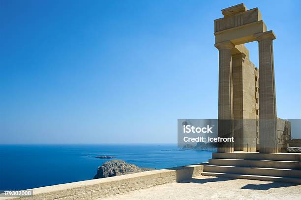 Alte Tempel Stockfoto und mehr Bilder von Athenetempel - Athenetempel, Akropolis - Lindos, Alt