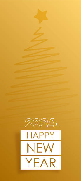 istock 2024. Happy New Year. Abstract numbers on background vector illustration. Holiday banner design for greeting card, invitation, calendar, etc. vector stock illustration 1793020126