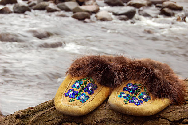 Moccasin naitve moccasin bead photos stock pictures, royalty-free photos & images