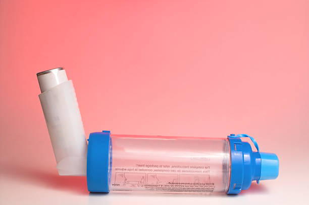 Basic and necessary tool for patients with asthma and similar diseases. Respiratory health concept.